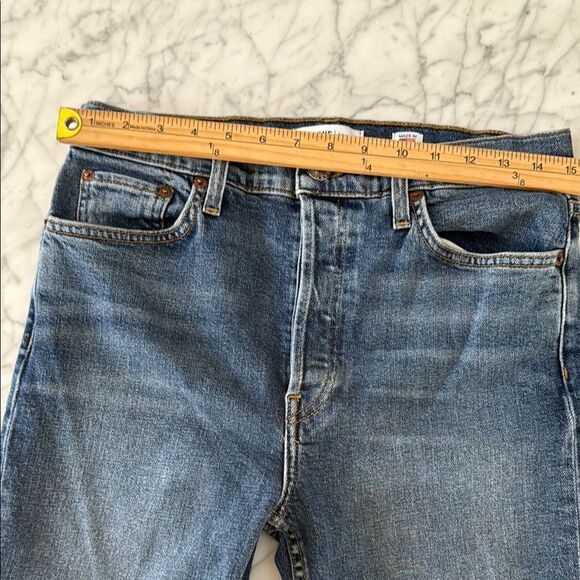 Re/done Womens Straight Denim Jeans Sz 29/30 Button Fly - Picture 6 of 8